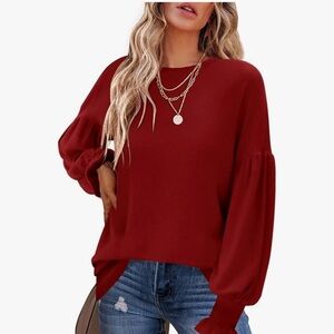 Elegant Red Women's Top